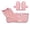 A003- Pink, variant on Pet Drying & Grooming Kit, Blue Xs Dog Bath Towel, Microfiber Fast Drying Dog Robe, Hooded Dog Towel for Small Dogs, Ultra Absorbent Quick Dry Design Includes 2 Matching Dog Bath
