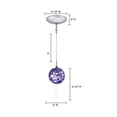 thumbnail image 2 of Jesco Lighting KIT-QAP221-BU-A 1-Light 8.7 Ft. H Satin Nickel Low Voltage Pendant Kit- Blue, 2 of 3