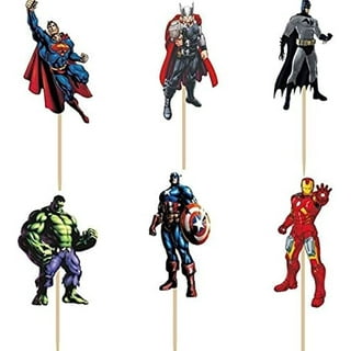 26 Pieces Superhero Mini Action Figures Sets for Boys Titan Hero Series  Small Super Hero Statues Birthday Party Gifts Cupcake Toppers Decoration 