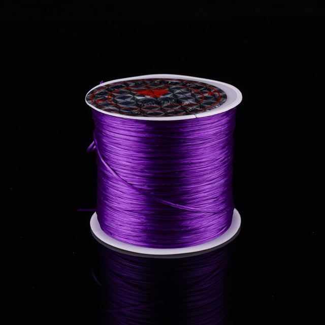 Hilo elástico plano, cuerda elástica de seda plana de cristal, cuerda elástica para bricolaje, pulsera de cuentas, cuerda para enhebrar, hilo de spandex