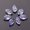Light Violet, variant on 10pcs 11x6mm Leaf Petal Crystal Lampwork Glass Loose Beads Top Drilled Pendants-Light Violet