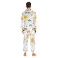 thumbnail image 4 of FORMRS Onesies Pajama for Adults Unisex Hoodie Winter Jumpsuit One Piece Sleepwear, Sizes S-2XL, Rainbows Pattern, 4 of 7