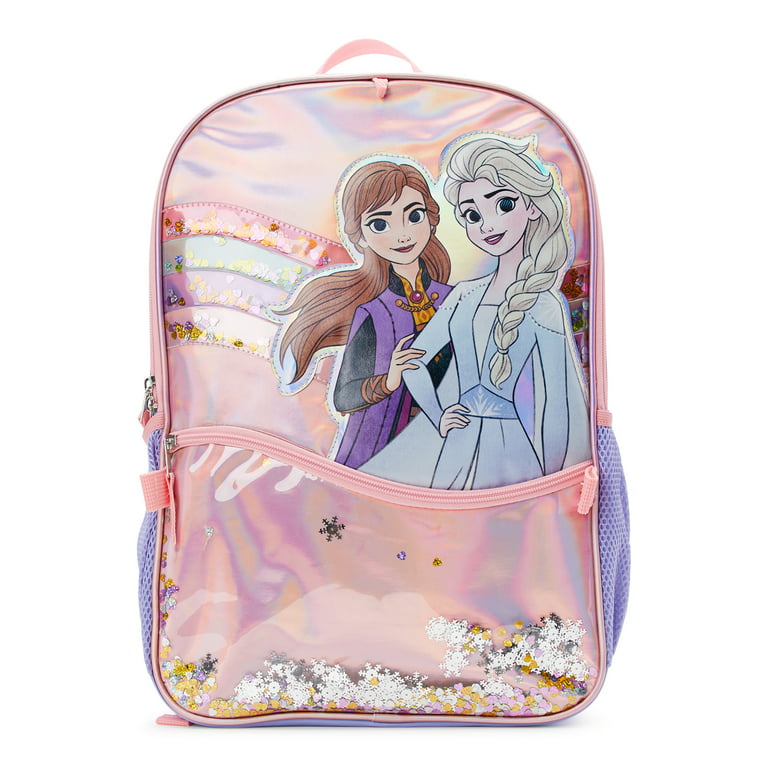 Disney Frozen Kids Snowfall 17 Backpack with Lunch Bag Set, 5-Piece