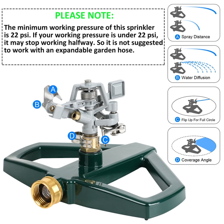 STYDDI Heavy-Duty Metal Impact Sprinkler photo 3