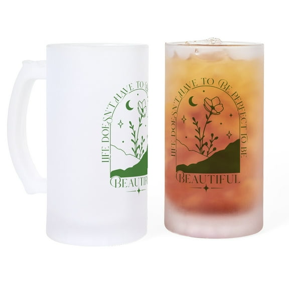 CafePress - PERFECT TO BE - 16 oz Frosted Glass Beer Mug