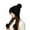 A-Black405, variant on Womens PomPom Beanies Hat Cable Knitted Pattern Hat With Triple Pom Poms Fleece Lined Winter Cold Weather Outdoor Activities Hats