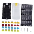thumbnail image 1 of Panel de fusibles de cuchilla genérico, a prueba de polvo, con indicador LED con cubierta, soporte de caja de fusibles de 32V 100A para furgoneta de, 1 of 8