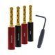 thumbnail image 1 of Conectores de altavoz AudioQuest SureGrip 100 Gold, paquete de 12, 1 of 5