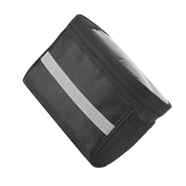 Advancent Bolsa de manillar de bicicleta de 2L Bolsa de tubo impermeable Paquete de contenedor de marco delantero de bicicleta negra Ciclismo