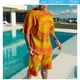 thumbnail image 5 of Traje de hombre urbano elegante con estampado 3D de efecto tie-dye, traje de playa holgado y cómodo, 5 of 5