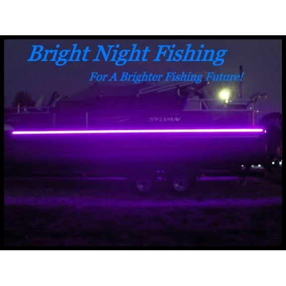 16 ft UV LED Strip Black Light Night Fishing Ultraviolet Boat Fishing 12v dc