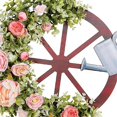 thumbnail image 4 of Guirnalda con forma de rueda de riego creativa, guirnalda de simulación de primavera, diseño de escena pastoral para exteriores, como se muestra, 4 of 5