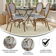 thumbnail image 4 of Flash Furniture Aluminum Indoor Stacking Chair, White and Navy (Set of 4), 4 of 15