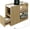 Oak, variant on Mobile Sideboard with Charging Station – White Oak Bedside Table Cabinet, Drawer, 3-Level Adjustable Shelf, 2 AC Outlets, USB & Type-C Ports, Lockable Wheels – for Dining Room, Bedroom,
