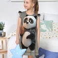 thumbnail image 4 of Balery Cartoon Pandas Basketball Camisón de princesa para niñas, pijama de algodón con mangas abullonadas, suave y bonito.-XX-Large, 4 of 6