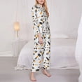 thumbnail image 3 of Fuzoiu Carpenter tools Print Women's Long-Sleeved Pajama,Lounge Button Down Nightwear,Womens Notch Collar Pajama Set-Large, 3 of 7