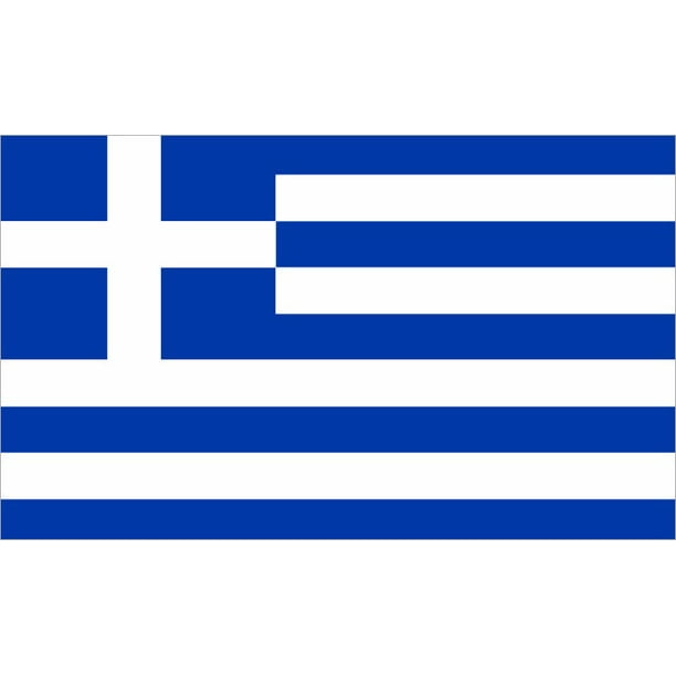 5in X 3in Greece Greek Flag Sticker Walmart Com Walmart Com