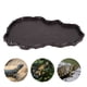 thumbnail image 4 of NW-29 Comedero de plástico para reptiles, cuenco para beber, ranas, serpientes, plato de alimentación, decoraciones de paisaje, Color café profundo, 4 of 12