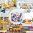 thumbnail image 5 of Foldable Fabric Storage Bin Home Cubes Clothing Organizer Bins Large Collapsible Box Basket for Home Organizer Light Purple and Black Floral, 5 of 7