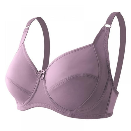 

Xmarks Seamless Bra Lingerie for Women Plus Size Bra Purple 40/90D