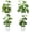 4pcs, variant on 4pcs Small Fake Plants Potted Artificial Mini Fake Plant Set Greenery Evergreen Lotus Leaf Clover Luau Leaf for Desk Table Home Office Room Bedroom Decoration