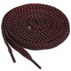 thumbnail image 1 of 3 Pares De Cordones Para Zapatillas Doble Capa Punto Hueca Plana Negro Rojo 120 cm/47.2, 1 of 4