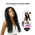 thumbnail image 2 of Sensationnel Vice Bundles 3X Multi Bundle Weaving Premium Hair with 2x5 Lace Closure Multi Crimp ( 26" 28" 30" Inch ) ( T2/BG Dark Brown / Burgundy ), 2 of 6