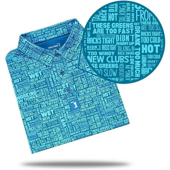 Bogey Bros Golf Mens Excuses Polo Small Excuses Small