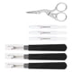 thumbnail image 4 of Kit de descosedor de costuras, mangos prácticos de acero inoxidable duraderos, removedor de hilo para coser bordado y acolchado, 4 of 12