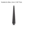 thumbnail image 4 of Unique Bargains 10x55mm Screw Back Rivets Solid Leather Studs Black 15 Sets, 4 of 5