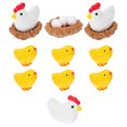 thumbnail image 4 of 15 Pcs Mini Easter Ornements Adorables Œuf de Poussin Décors Animaux en Résine Ornements Easter, 4 of 7