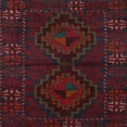 thumbnail image 1 of Ahgly Company Indoor Square Traditional Burgundy Brown Persian Area Rugs, 6' Square, 1 of 6