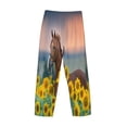 thumbnail image 5 of Fotbe Horse Sunflowers Men's Pajama Pants,Sleepwear Pants,Pj Bottoms Drawstring And Pockets-Large, 5 of 9