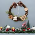 thumbnail image 5 of 12 Inch Round Wreath for Front Door Wall Hanging Ornaments Christmas Wreaths Window Decorations Artificial Vines for Home Decor Indoor Home Wall Wedding Room Decor, 5 of 6