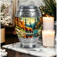thumbnail image 6 of MUKTIVE Bear Memorial Burial Urn for Adult Human Ashes Women & Men, Grey 3 Inch Keepsake Funeral Burial Urn for Adult Ashes Male & Female, Large 10 Inch Decorative Urns (1 Large, 4 Keepsake), 6 of 7