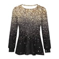 thumbnail image 4 of HKEJIAOI Tunique à Manches Longues Bouffantes pour Femmes Blouses Plissées Décontractées Col Rond T-Shirts Mode Automne 2024 m, 4 of 5