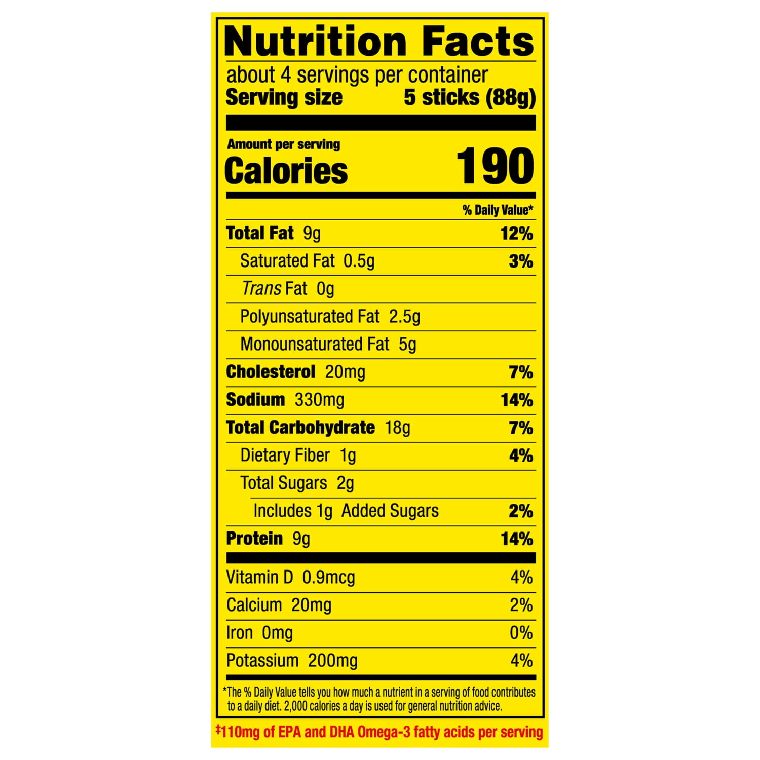 Gorton’s Crunchy Breaded Fish Sticks, Wild Caught Pollock, 18 Count