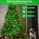 thumbnail image 3 of Guirnalda de luces navideñas Nielfoi, 30 m, 300 LED, verde, 8 modos, 3 of 9
