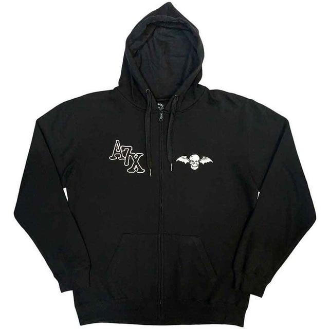 Avenged Sevenfold Adult Dead Head Back Print Full Zip Hoodie