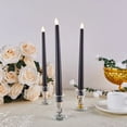 thumbnail image 5 of BalsaCircle 3 Black 11" LED Taper Flameless Candles Lights Wedding Reception, 5 of 8
