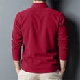 thumbnail image 4 of Men's Quarter Zip Pullover Long Sleeve Mock Neck Casual Fleece Sweater Top, 4 of 5