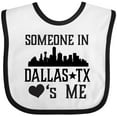 thumbnail image 3 of Inktastic Dallas Texas Someone Loves Me Boys or Girls Baby Bib, 3 of 4