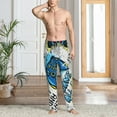 thumbnail image 2 of Pofeuu Game All Day Print Men's Pajama Pants, Soft Lounge Pajama Pants with big pockets for Men Plaid Pj Bottoms-Medium, 2 of 6