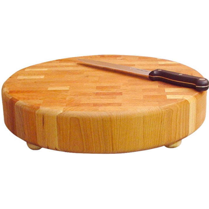 Acacia Wood Cutting Boards for Kitchen Round Chopping Block 8 Carving Patterns
