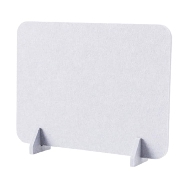 Panel de privacidad para escritorio de pie que reduce las distracciones y las distracciones. Mesa divisoria de escritorio. Gris claro
