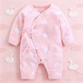 thumbnail image 3 of Enyan Baby Boy One Piece Clothes Fall Winter Outfit Long Sleeve Fun Cartoon Romper Newborn Infant Bodysuit(12-18 Months), 3 of 8