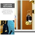 thumbnail image 4 of OULII 12Pcs Bee Keyring Novelty Bee Shape Keychain with Durable Metal and Plastic Materials, 4 of 6