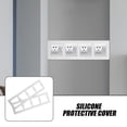 thumbnail image 4 of WRITWAA 2Pcs White Decorative Rocker Switch Outlet Wall Plate Cover Fits Standard 86 Boxes, 4 of 8