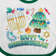 thumbnail image 4 of Inktastic Happy Chrismukkah Boys or Girls Baby Bib, 4 of 4