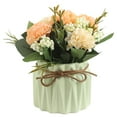 thumbnail image 4 of Esaierr 5x3in Artificial Flower Hydrangea Potted Plant with Ceramic Pots Silk Fake Flower Decoration, 4 of 4